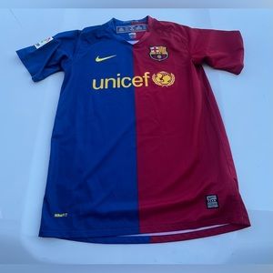 Nike Mens Shirt Size SMALL Dri-Fit Barcelona FCB Soccer Jersey